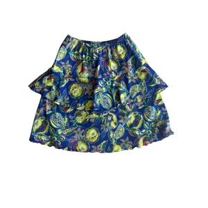Patchington Floral Blue Skirt Size XS